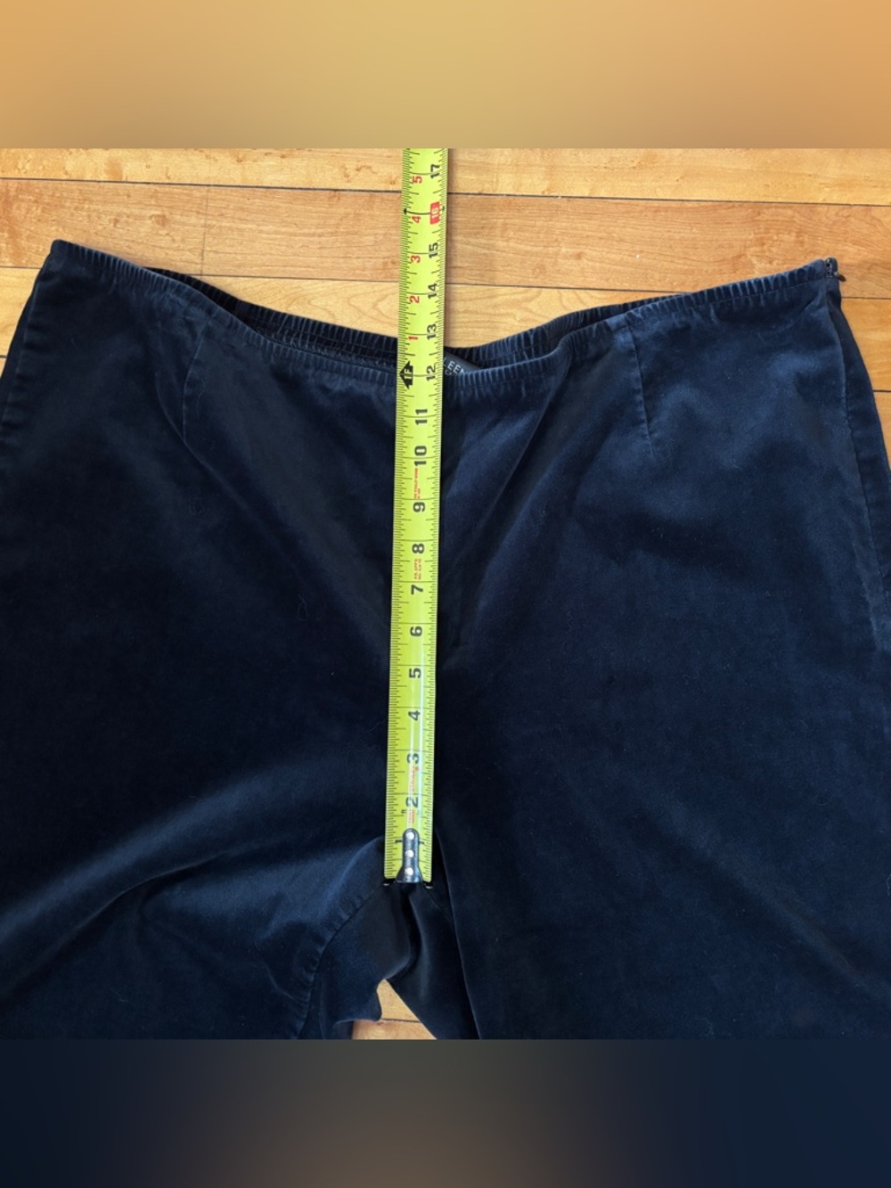 EUC Eileen Fisher Velvet High-Rise Trouser | Black Dress Pants | Women’s Plus 1X - Picture 10 of 16